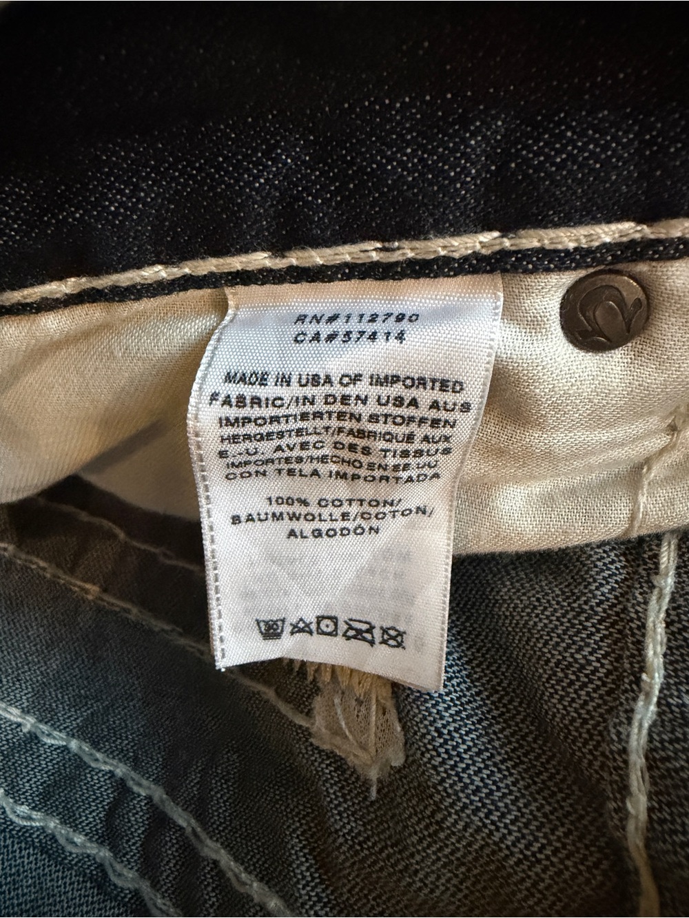 True Religion Men's Dark Ricky W/ Flaps - Picture 5 of 9